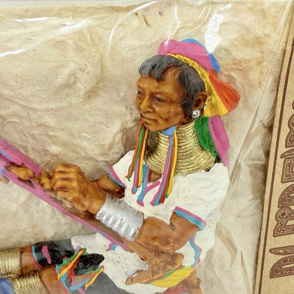 Karen Padong Long Neck Tribe Hilltribes Magnet Resin Northern Thailand Souvenir - Picture 9 of 10